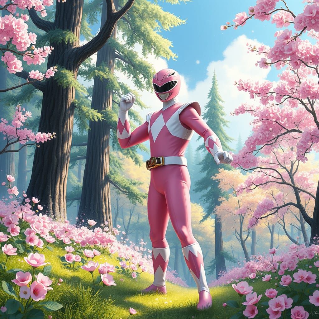 Pink Power Ranger Ghibli