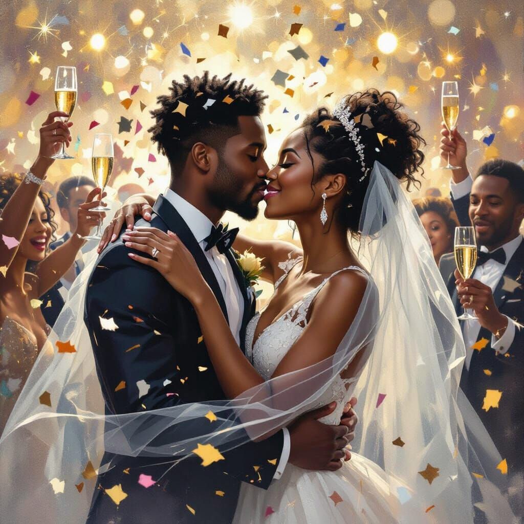 Ghostly Couple Embraces on New Year's Eve