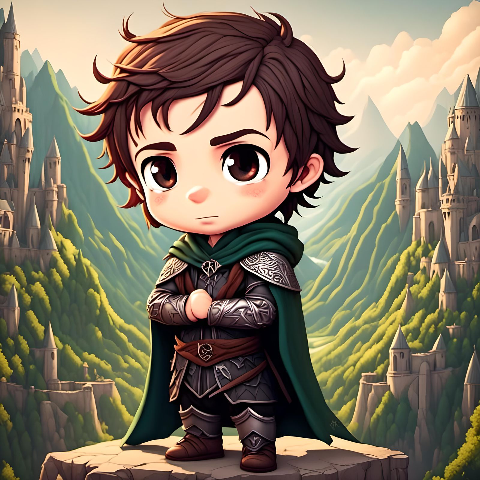Chibi Lord of the Rings Fellowship
