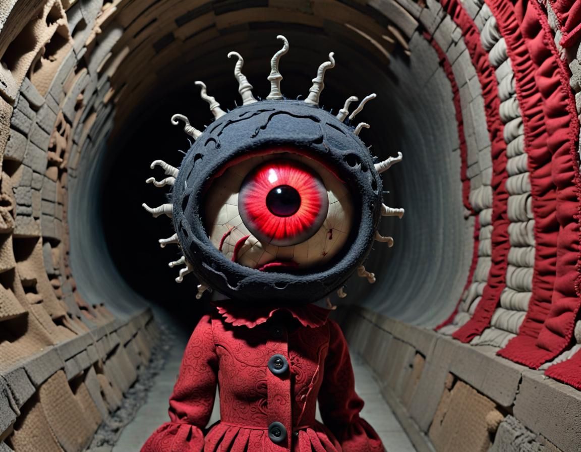 Hyperdetailed Creepy Dollequin Selfie in Steamnoir Nouveau