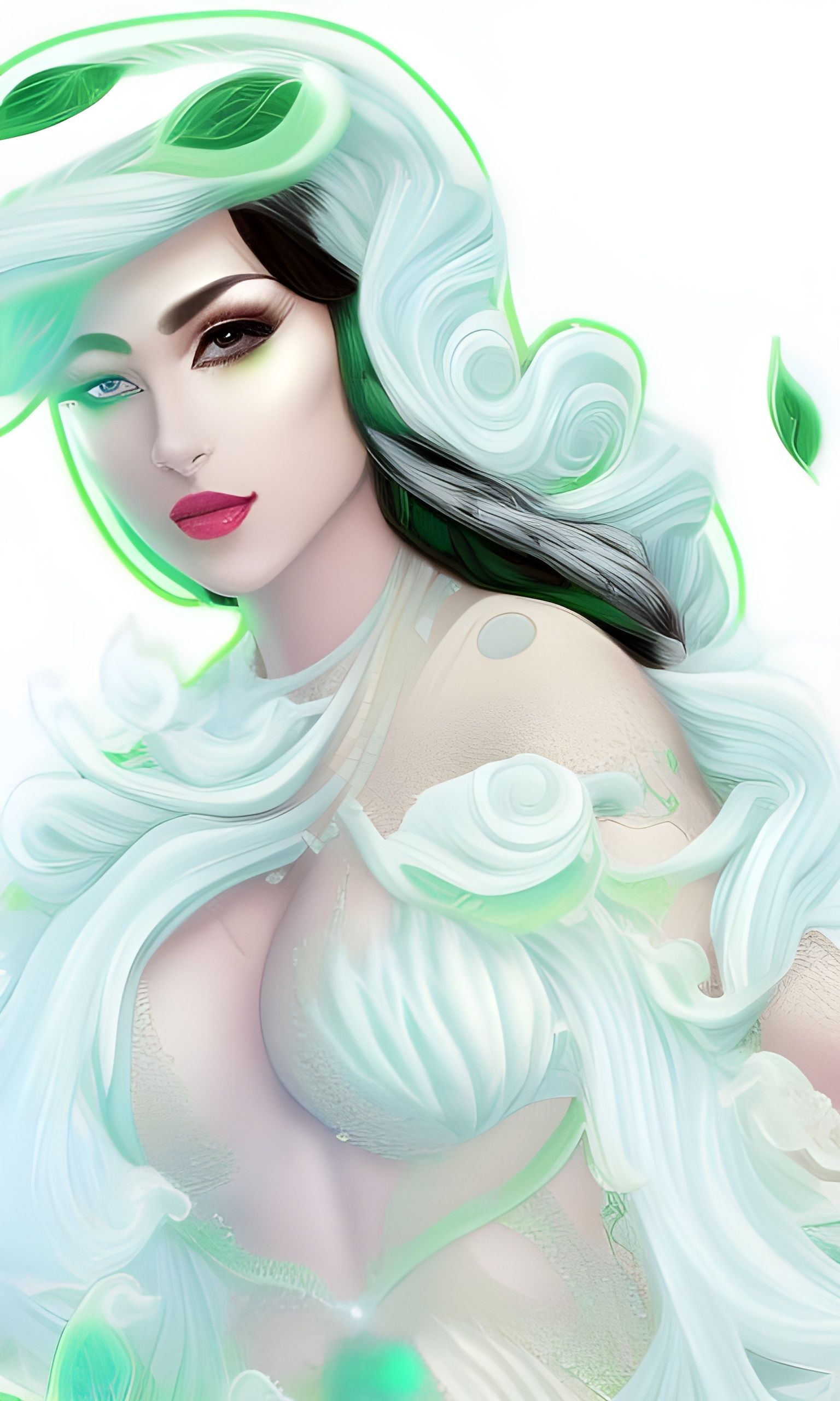 Marijuana Aura Portrait in Hyperrealistic Style