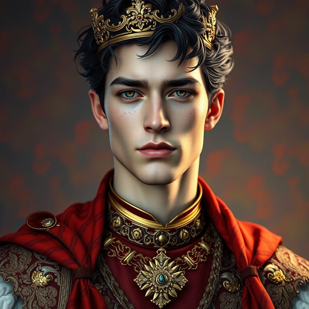 Regal 8K Portrait of a Young King