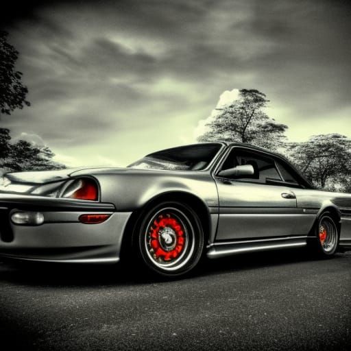 Hyperrealistic Car with Intricate Details in HDR