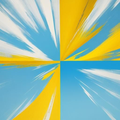 Balanced Banana Yellow and Sky Blue Image