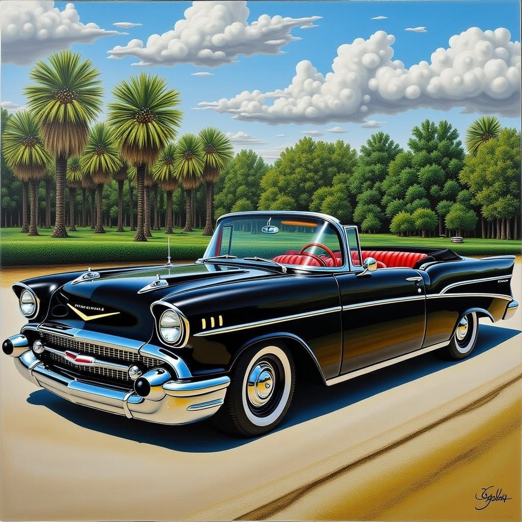 1957 Chevrolet Bel Air Convertible AI Image