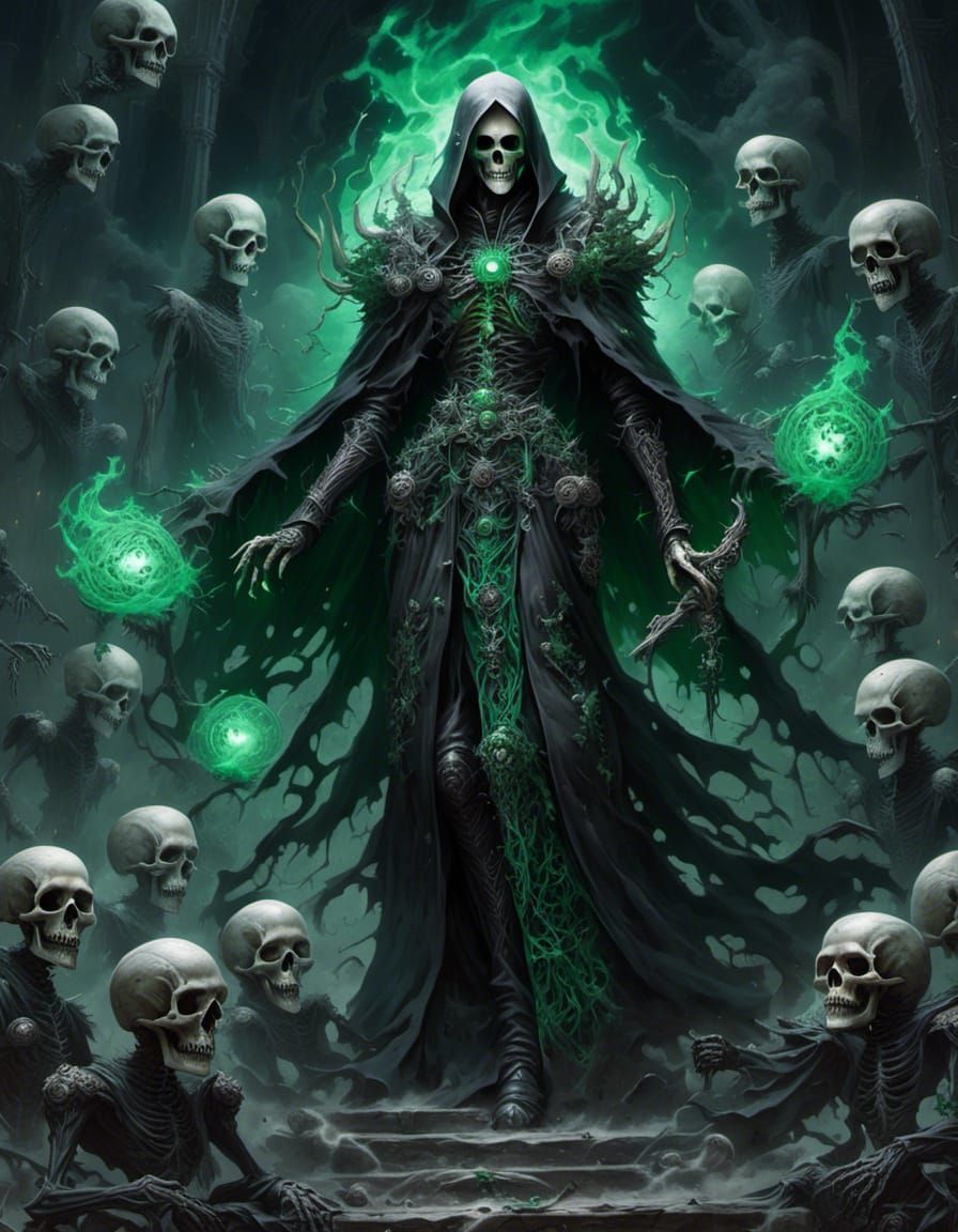 Necromancer Summons Souls of the Dead