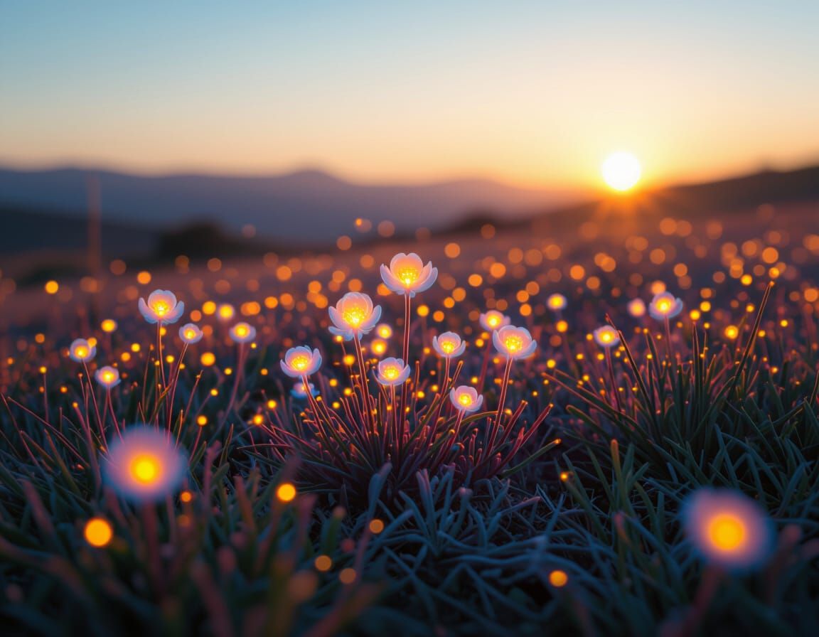 Bioluminescent Deep Sea Landscape Photography