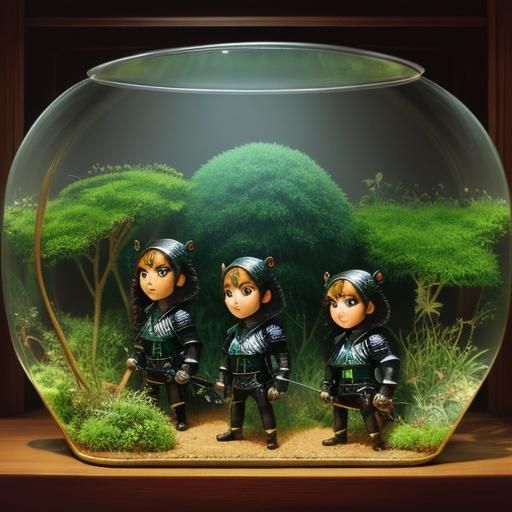 Ants in a terrific  terrarium