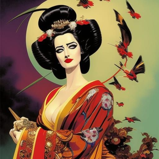 Sort of Eva Green as a Geisha