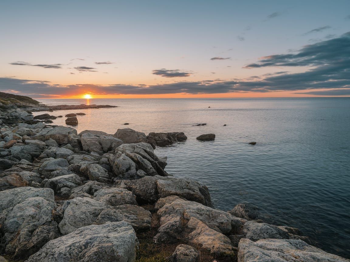 Whimsical Cottage Scene in Pastel Hues