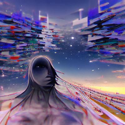 Abstract Image Generated from Empty Prompt