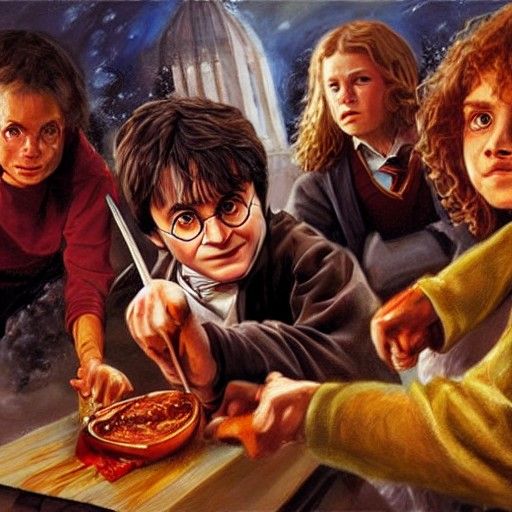 Harry Potter's Hot Sauce Prank: Oil Painting