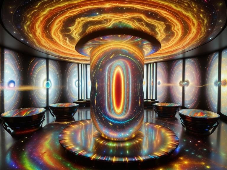 Cosmic Eye in Surrealist Style with Celtic Elements