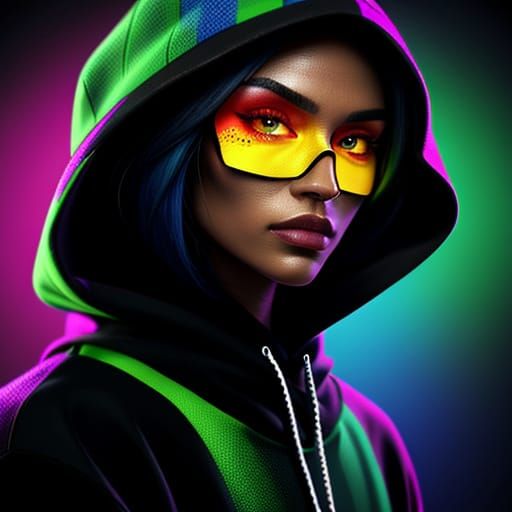Person in Hoodie: Digital Painting Concept Art