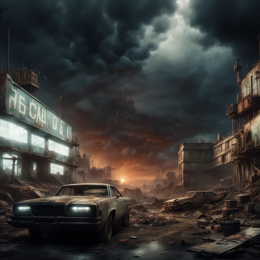 Post-Apocalyptic Wonderland: Dramatic Digital Matte Painting