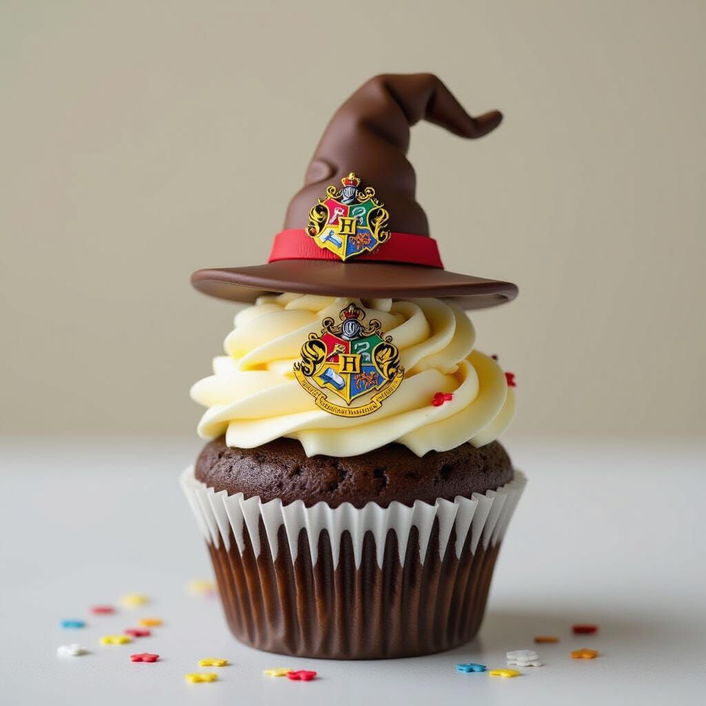 Harry Potter Cupcake in Pop Surrealist Style