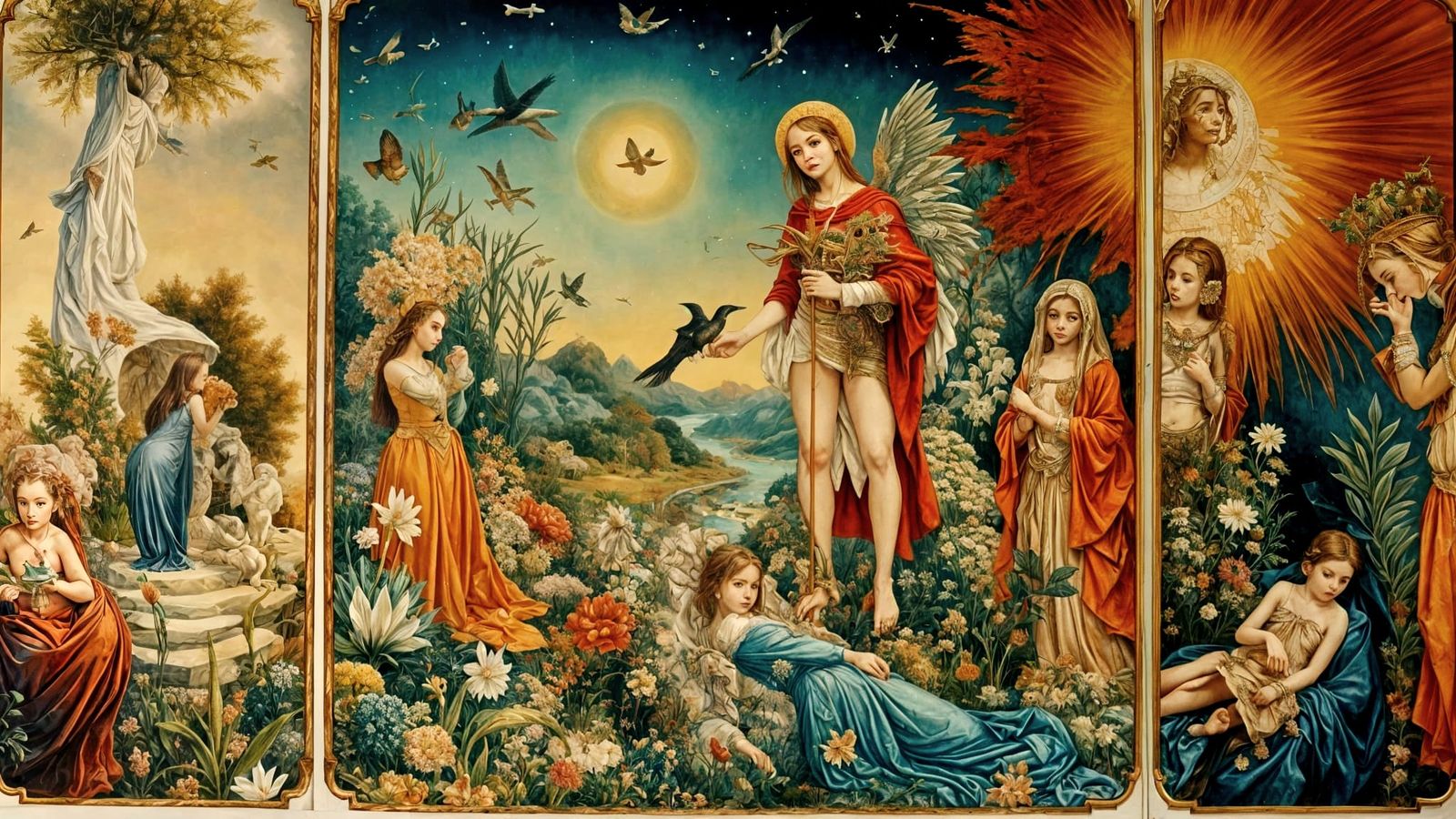 Dream Vision of St. Christopher in Modern Surrealism