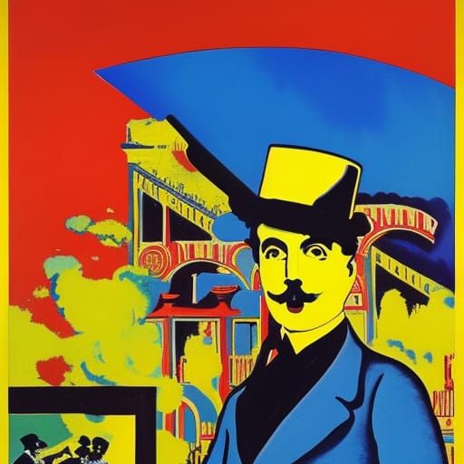 Chaplin's Retrofuturistic Vacuum Cleaner: Gouache Psychedeli...