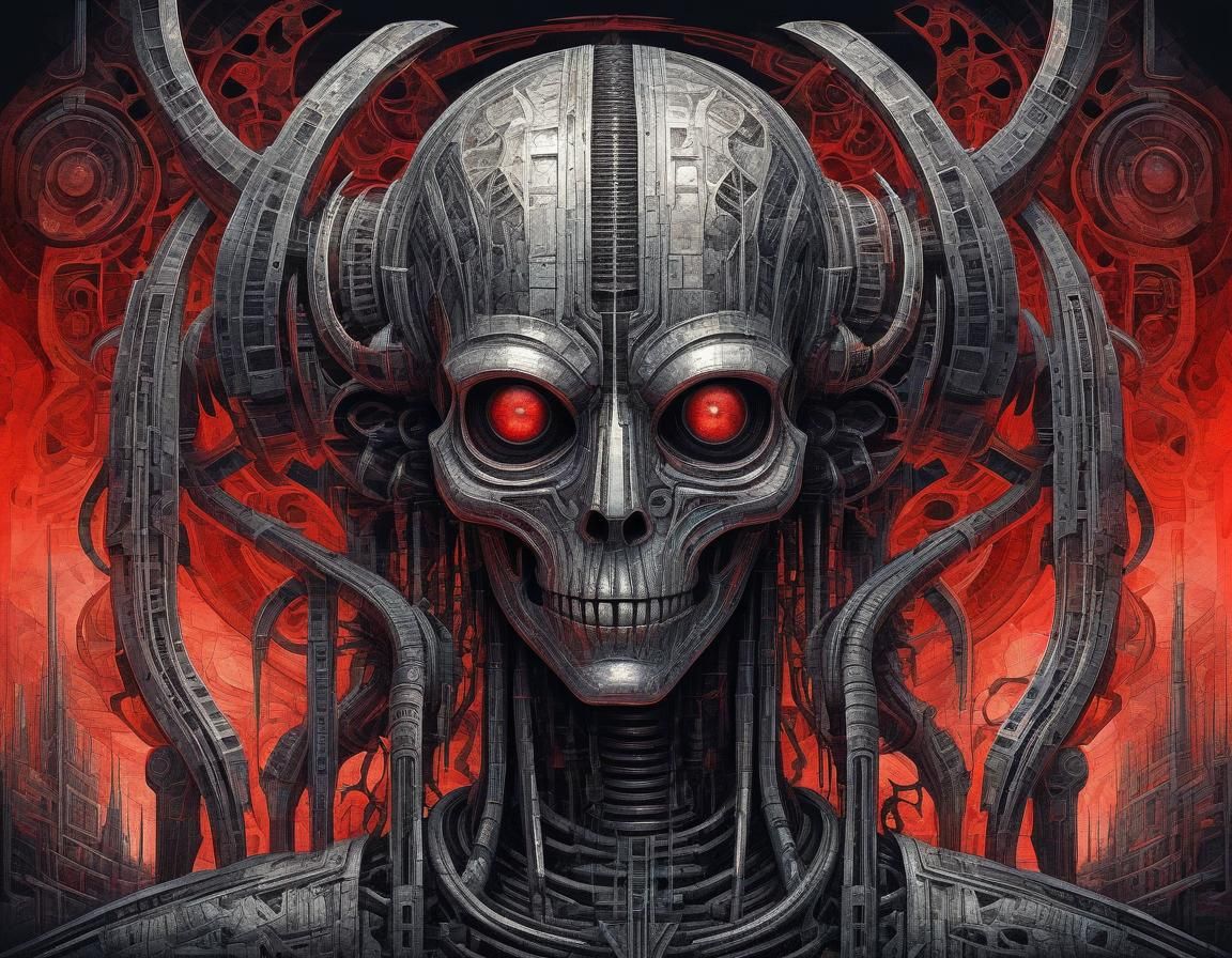 Ethereal Fractal Art in Cubist Anime Style