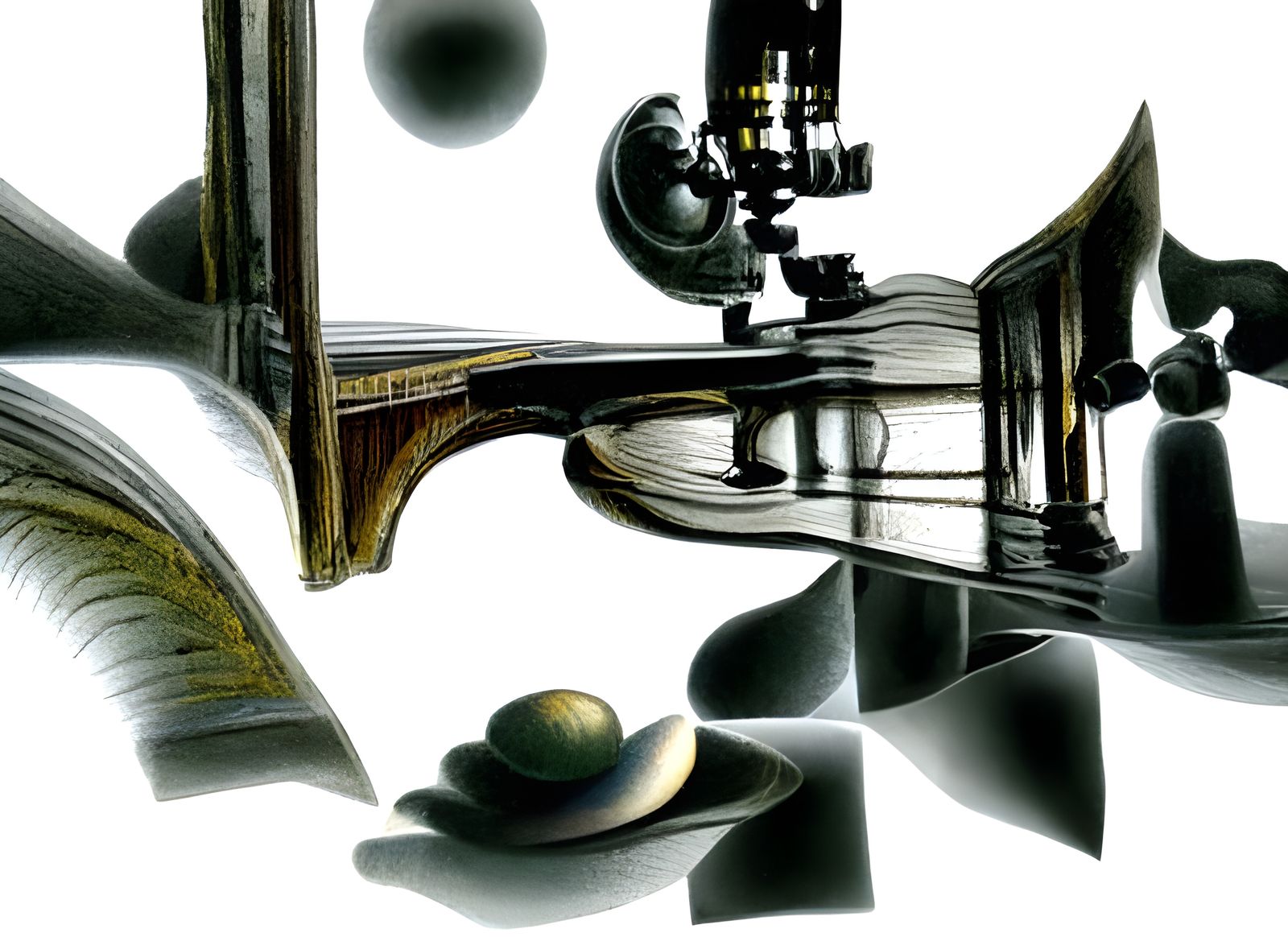 Abstract Elemental Landscape with Intricate Details