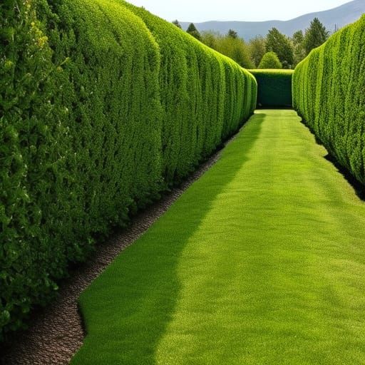 Hyperrealistic Hedge Maze from The Shining