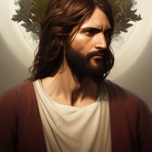 High Resolution Portrait of Jesus Christ