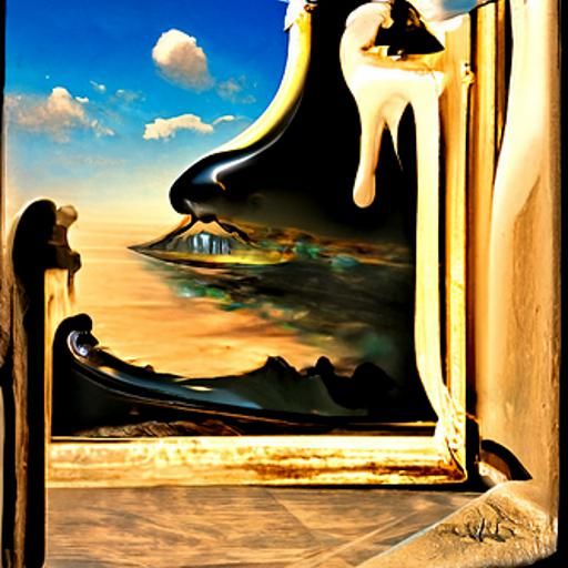 Surreal Dream Mirror in Salvador Dali Style