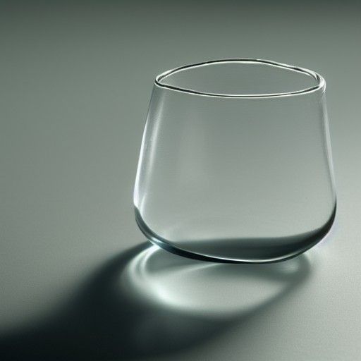 Abstract AI Image: Interpretation of Glass