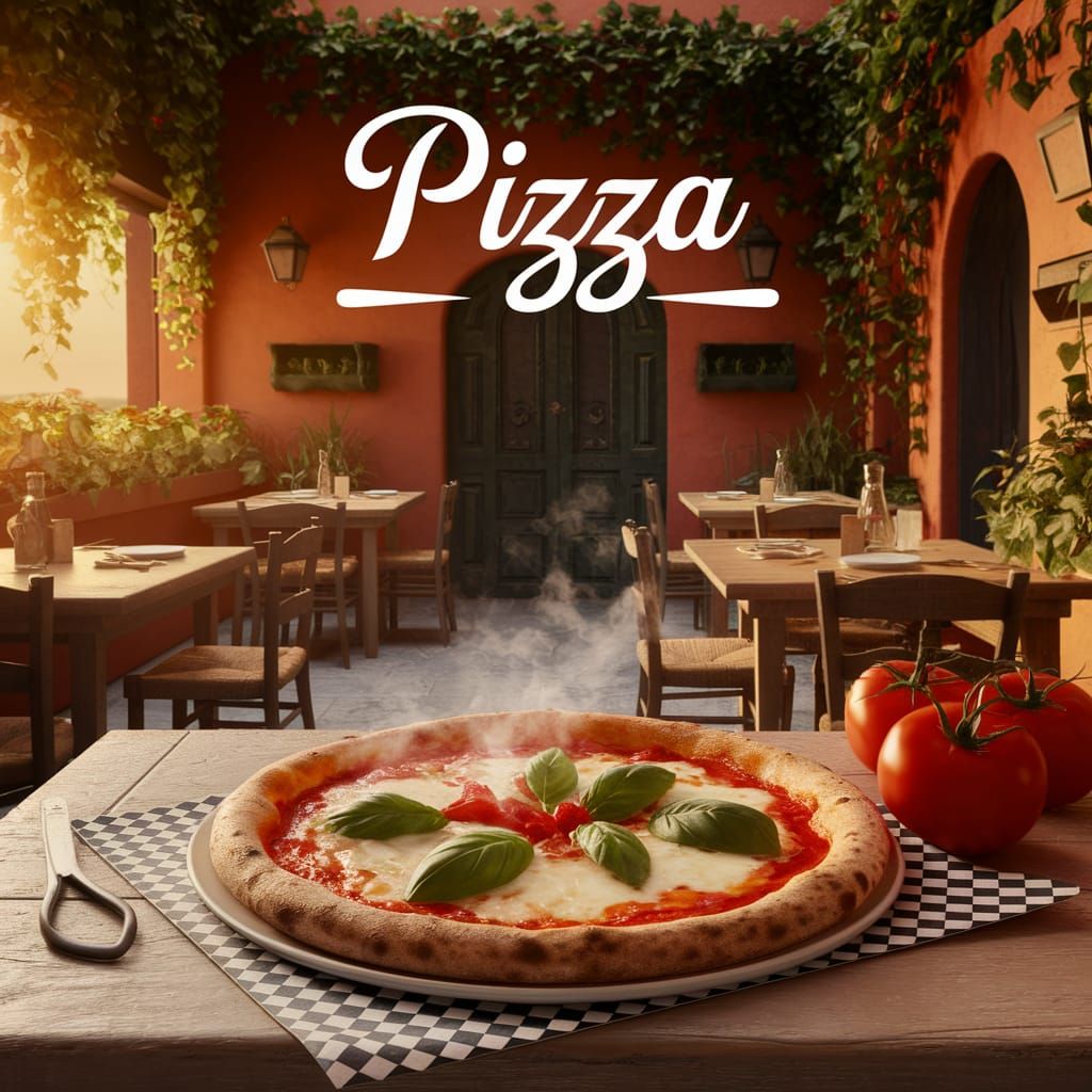 Cozy Italian Pizzeria at Sunset