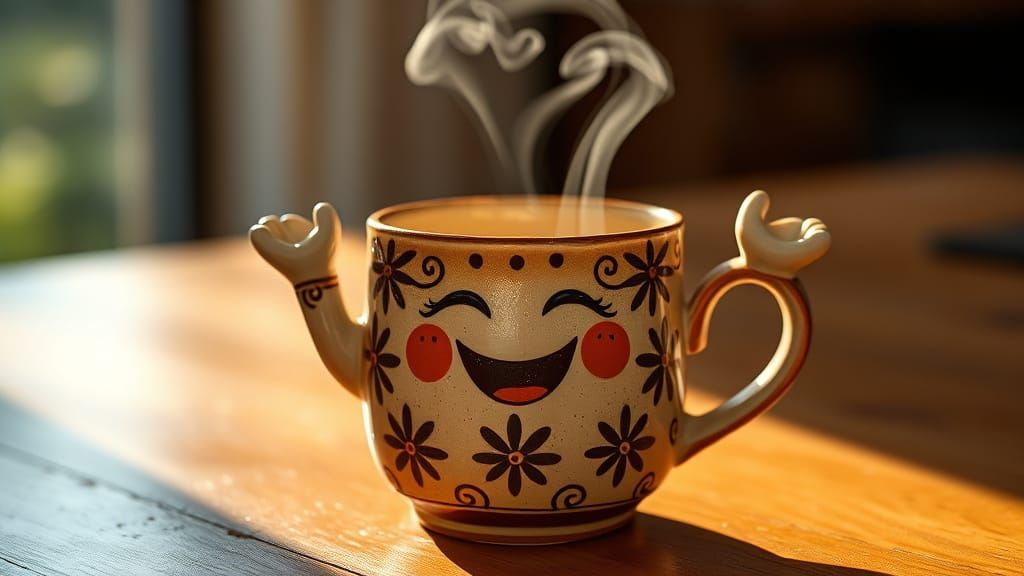 Ecstatic Coffee Mug in Morning Light