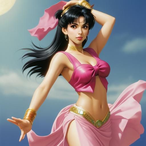 Makoto Kino as Arabian Dancer Anime Art