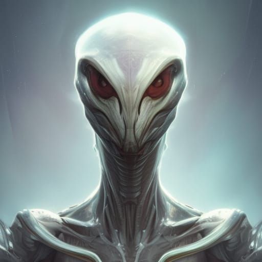 Hyperdetailed Alien Monster Portrait in Unreal Engine 5