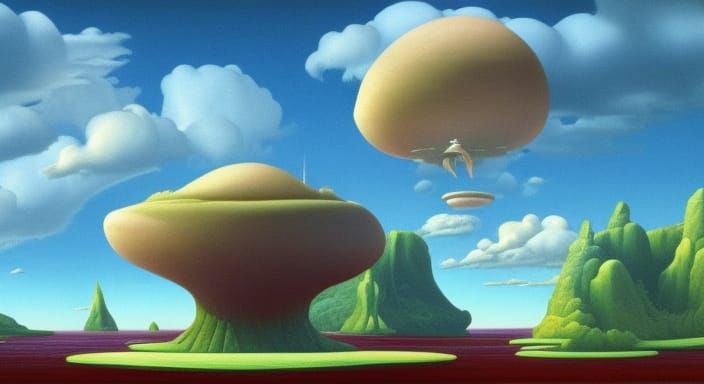 Floating Island Fantasy Art