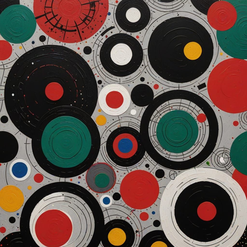 Geometric Expressionism in Vibrant Purpurine and Greys