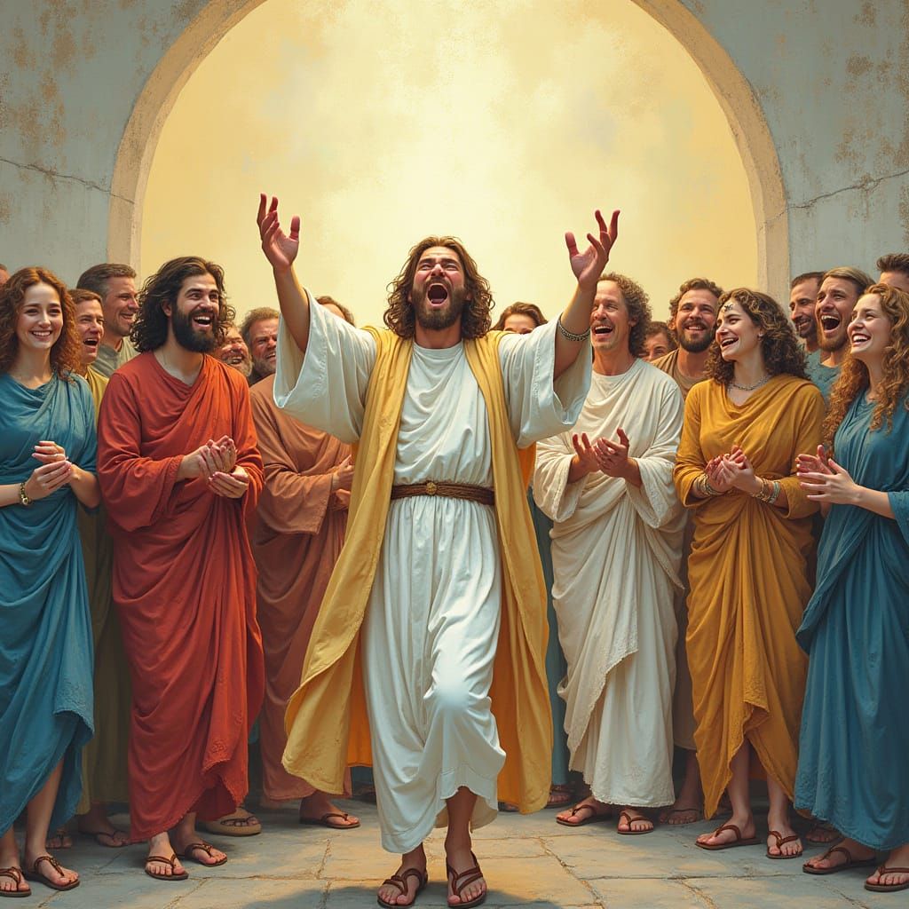 Celestial Being Enters, Filling Hearts with Joy and Less Joy