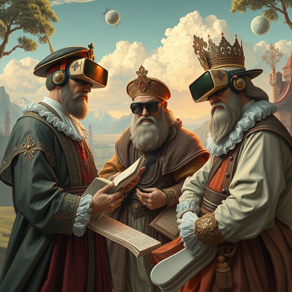 Renaissance Artists Explore a Virtual Reality Landscape