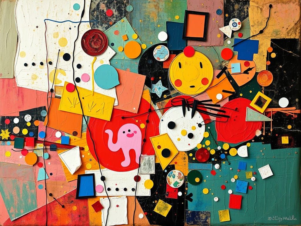 Abstract Surrealist Art Piece Inspired by Spanish Masters