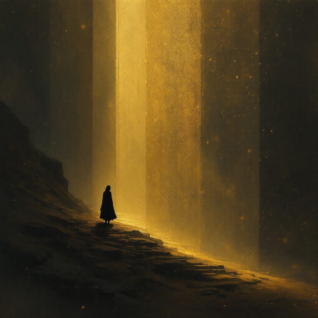 Melancholy Harmony in Golden Light