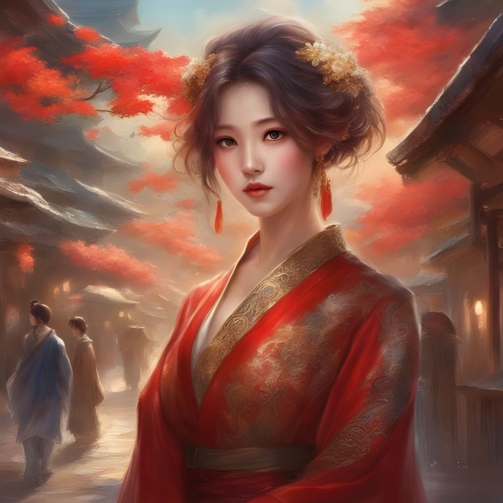 Stunning Close-Up Portrait of Japanese Girl