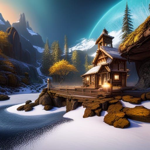 Changing Seasons in Detailed Matte Painting