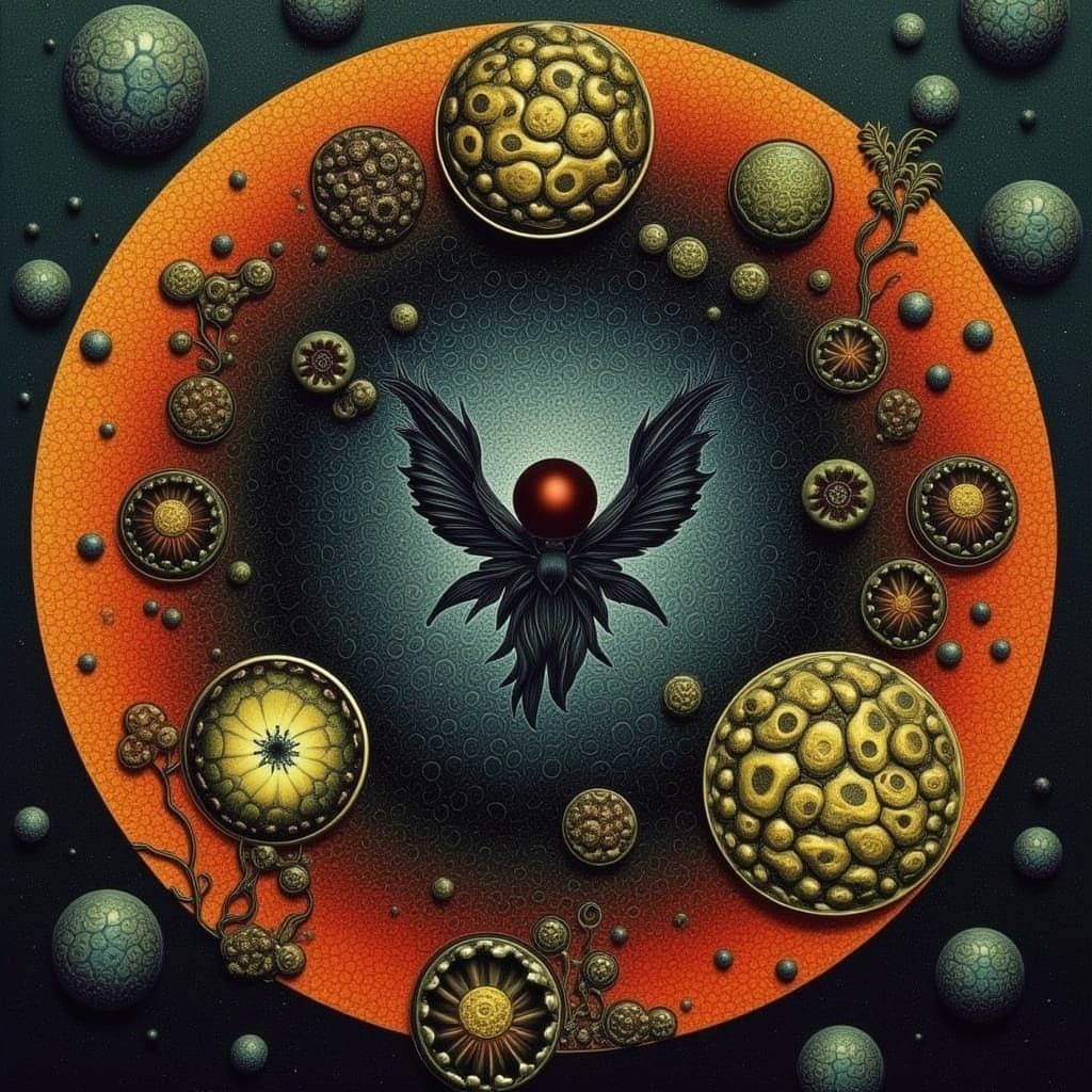 Elegant Dark Floral Pattern in Noir Style