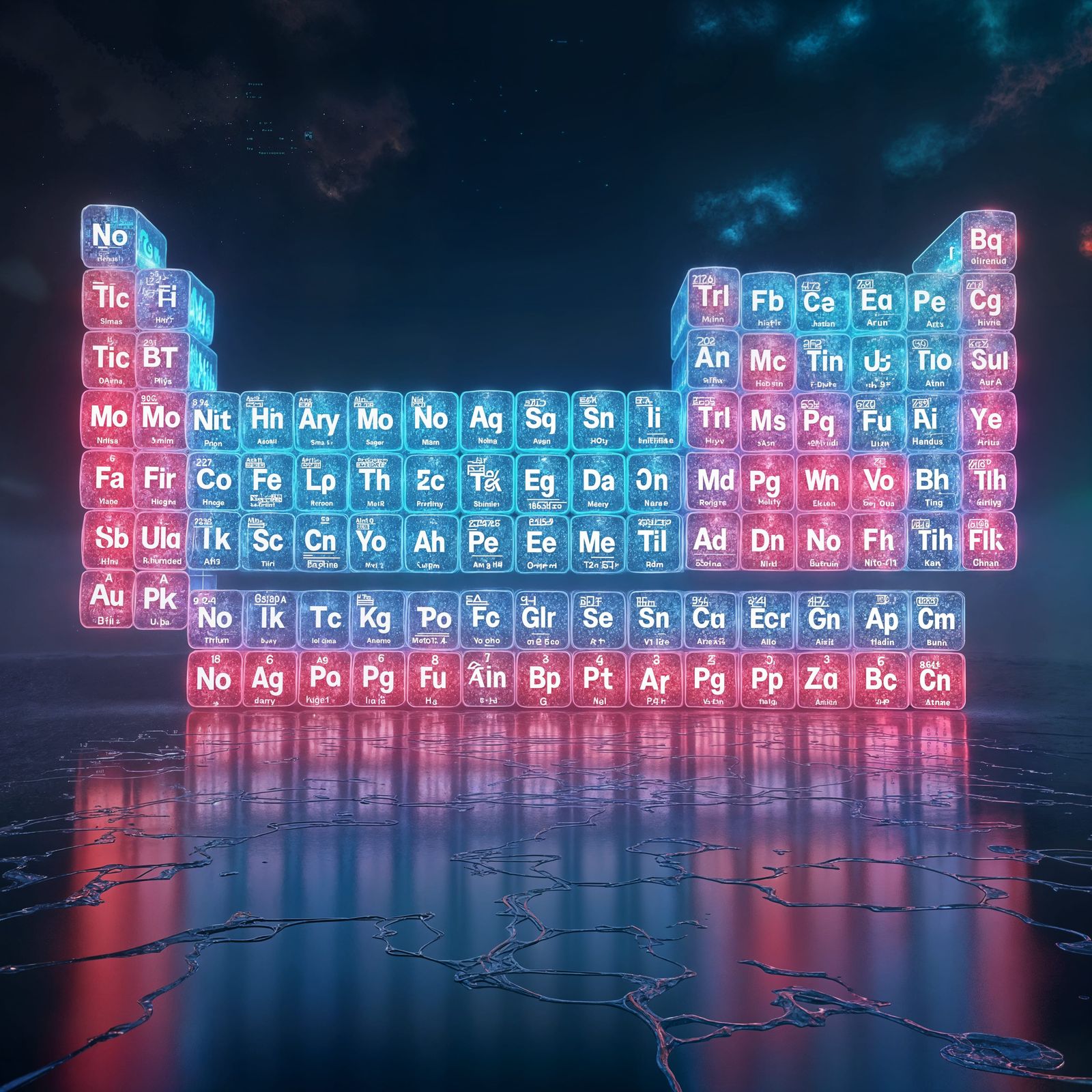 AI Generated Periodic Table of Elements