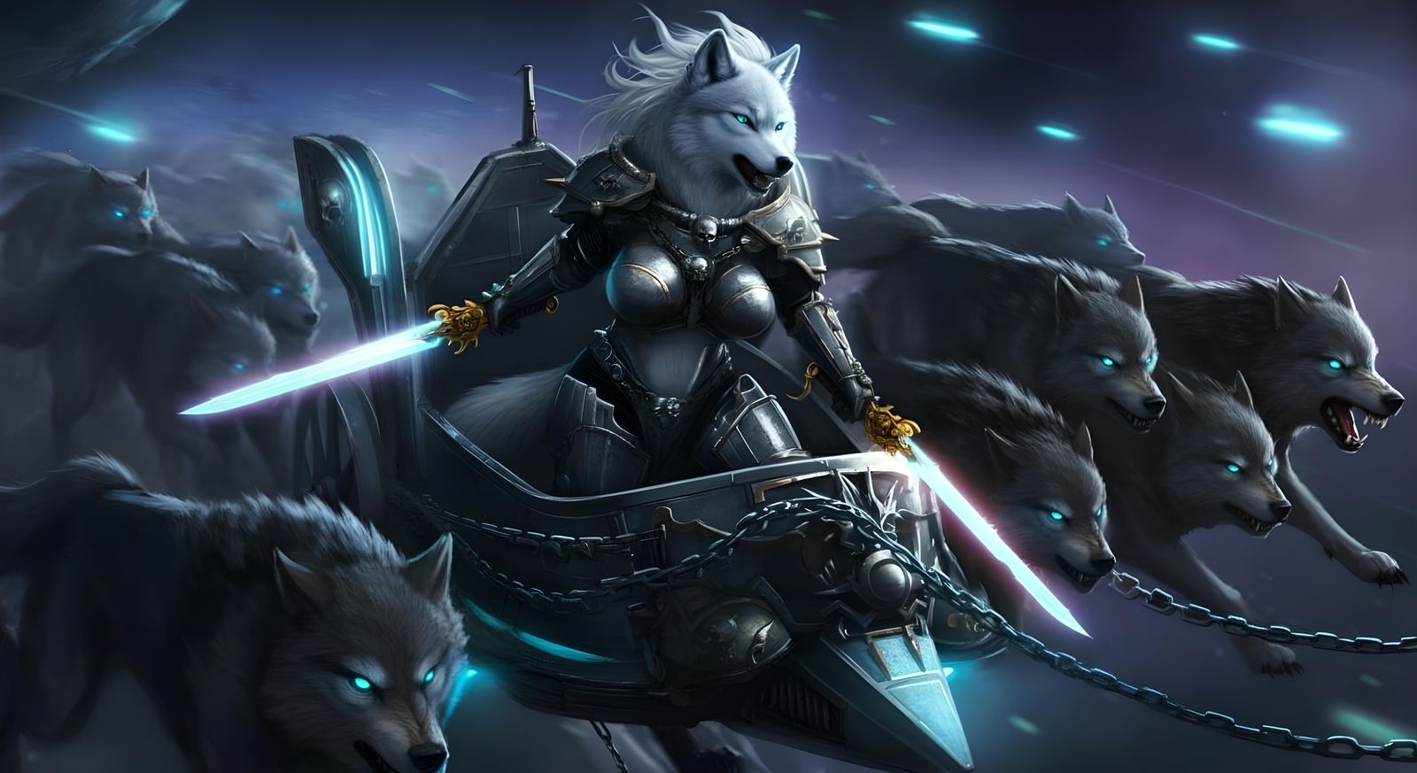 Space Wolf Valkyrie Charging into Battle