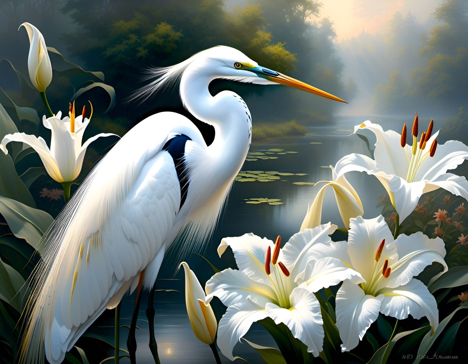 White Egret