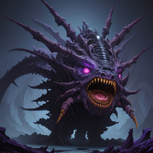 Biomechanical Beast of Dark Fantasy