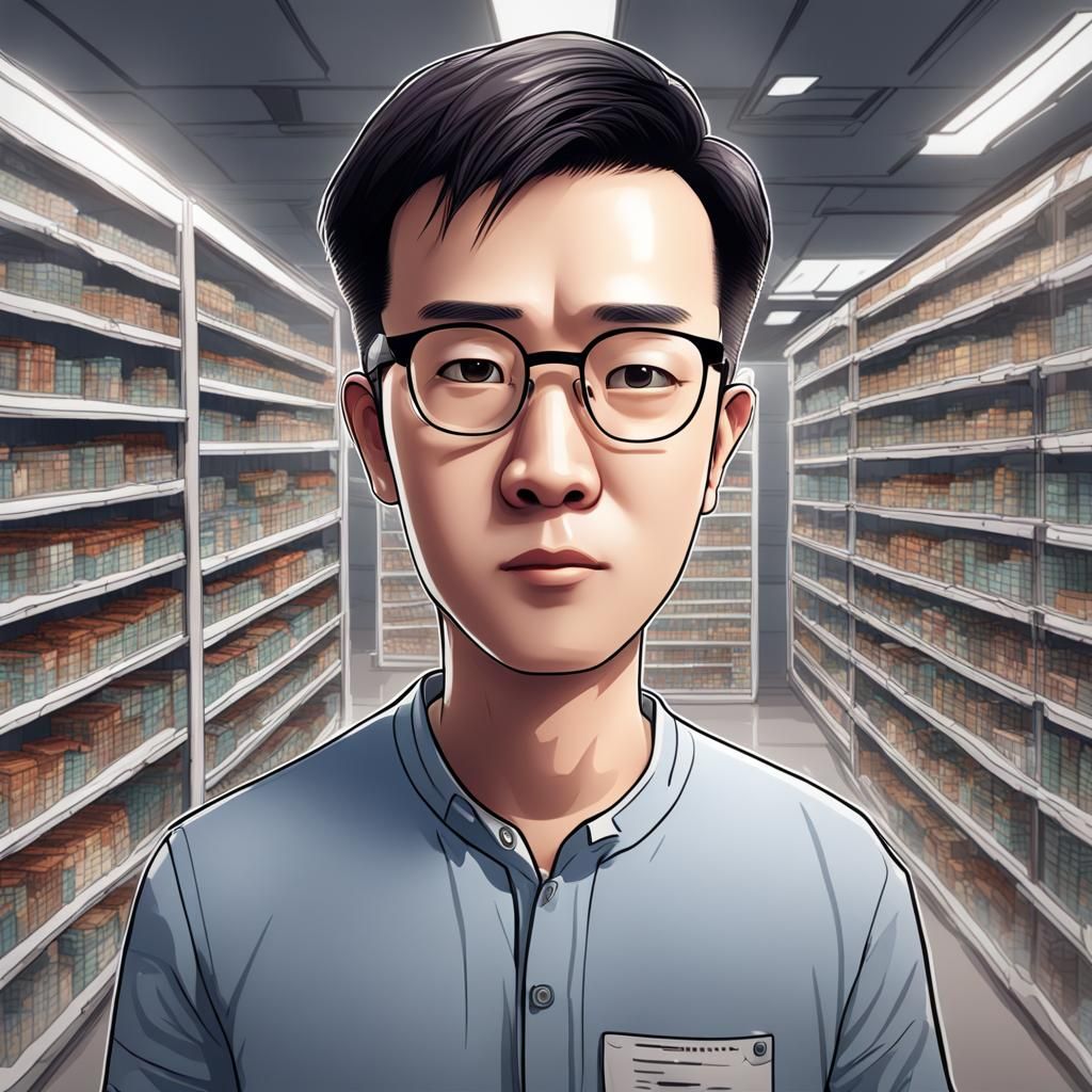 Cartoon Researcher Avatar in Hyperrealistic Style