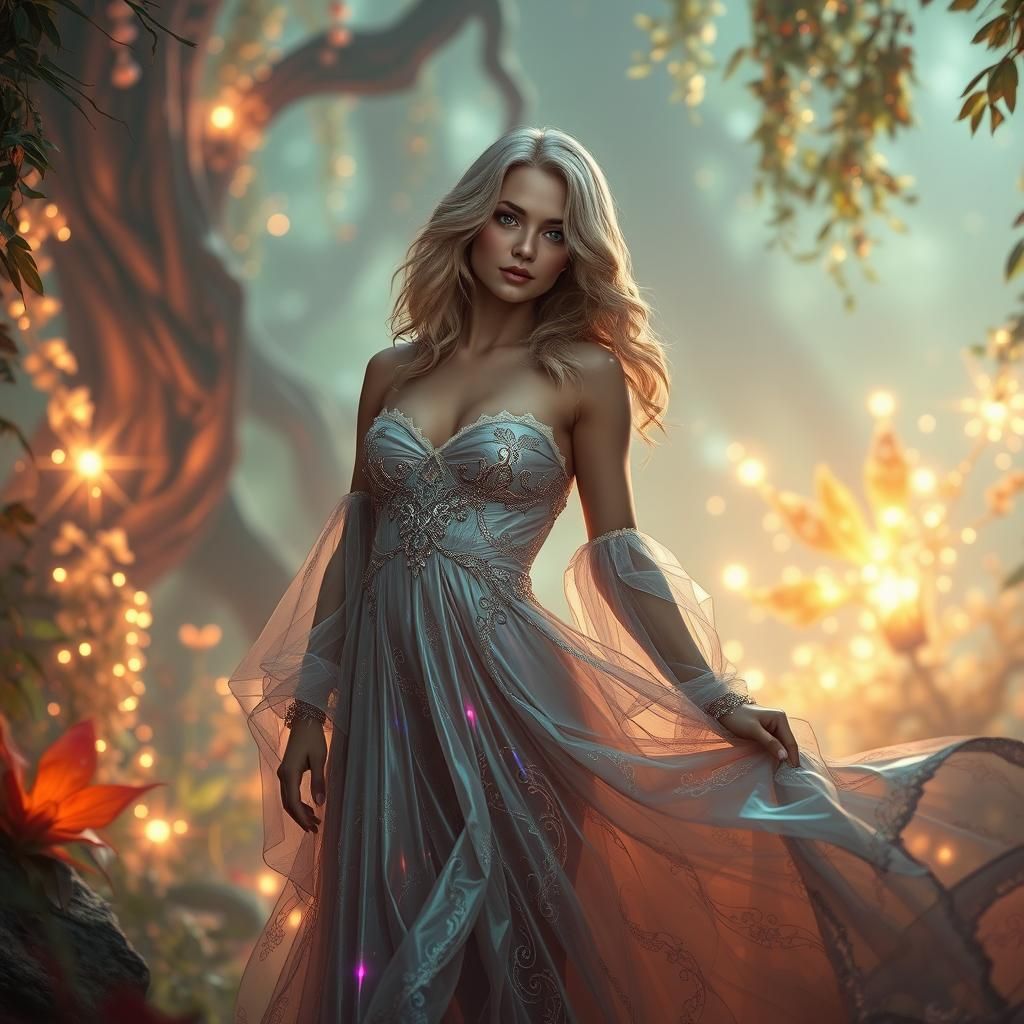 Ethereal Portrait in Fantasy Concept Art Style