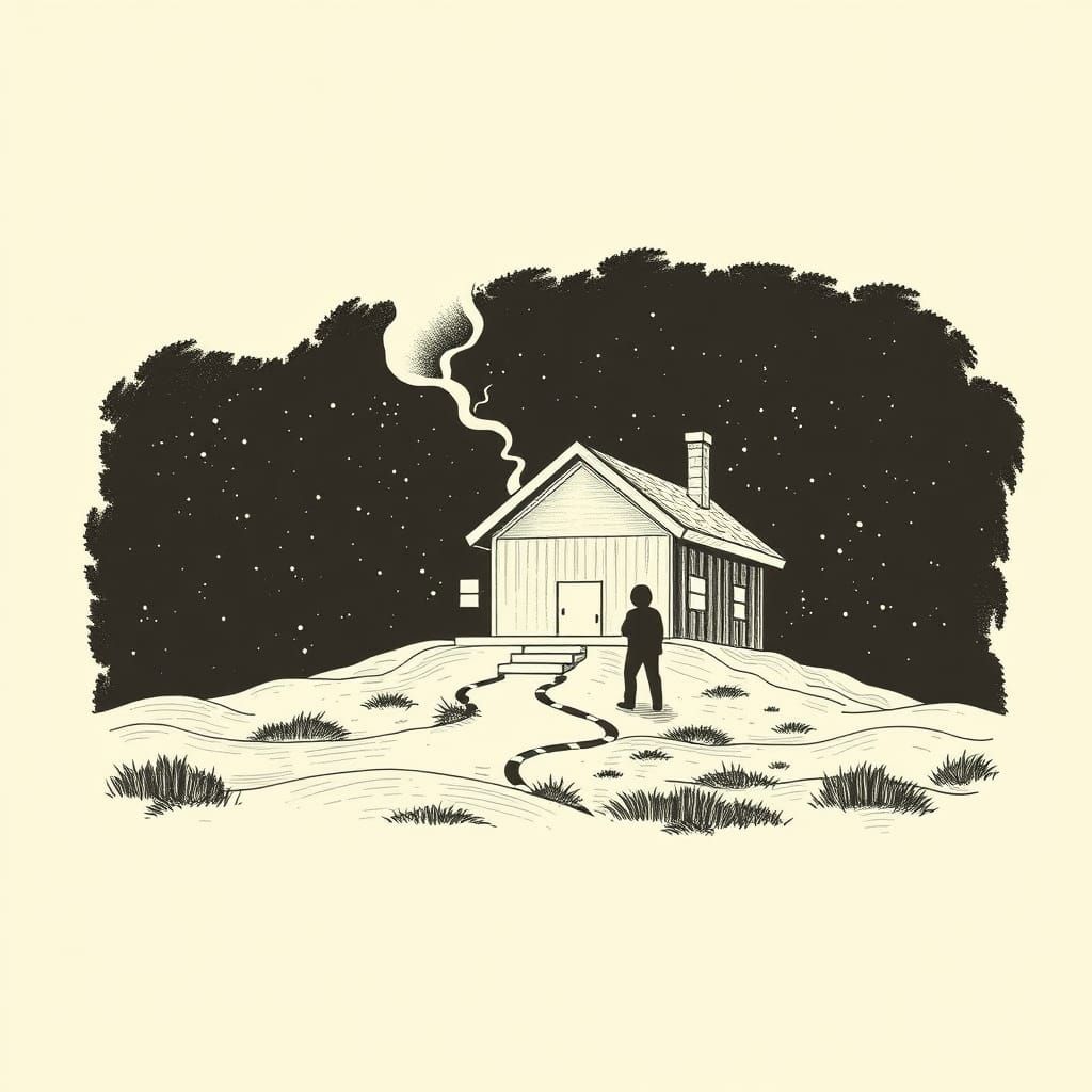 Mysterious Surreal Scene in a Futuristic Aesthetic