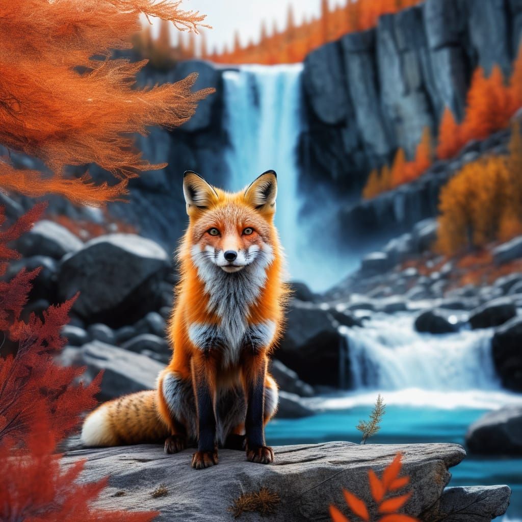 @Pwatopus

Double exposure, red fox and the Autumn Yukon; et...