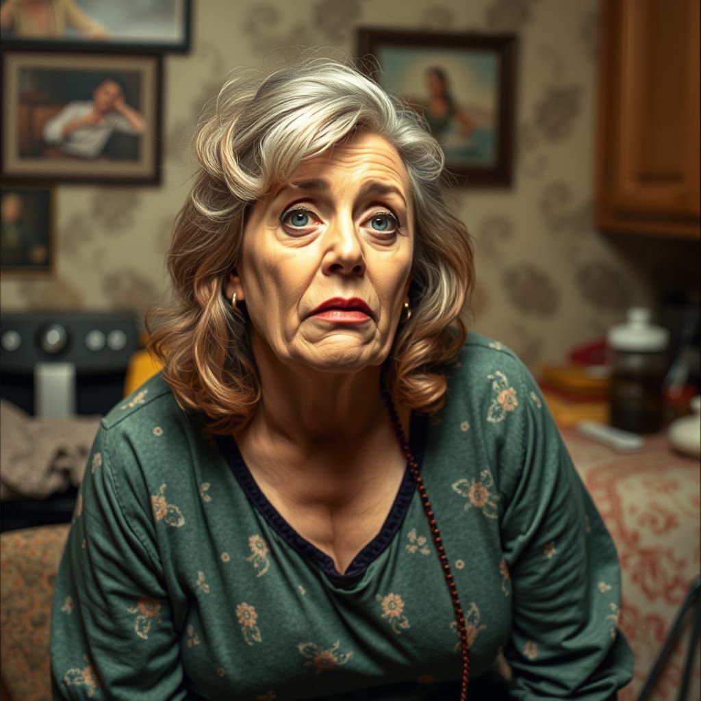 Harried Housewife Experiencing 19th Nervous Breakdown